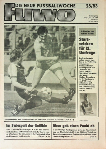 Fuwo Fussballwoche 25/1983