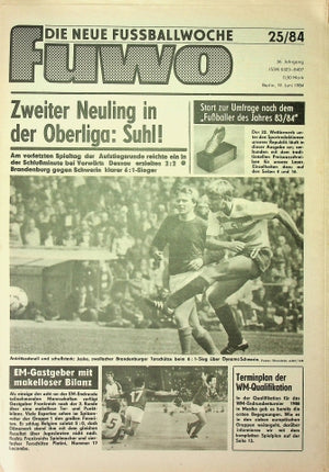 Fuwo Fussballwoche 25/1984