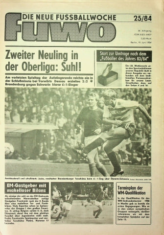 Fuwo Fussballwoche 25/1984