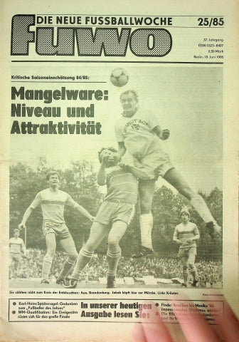 Fuwo Fussballwoche 25/1985