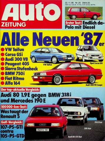 Autozeitung 25/1986
