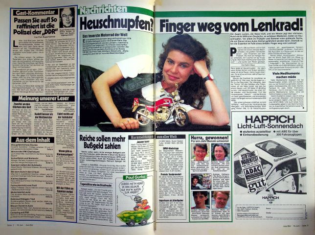 Inhaltsverzeichnis Auto Bild 25/1986