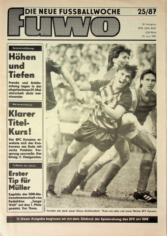 Fuwo Fussballwoche 25/1987