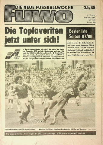 Fuwo Fussballwoche 25/1988