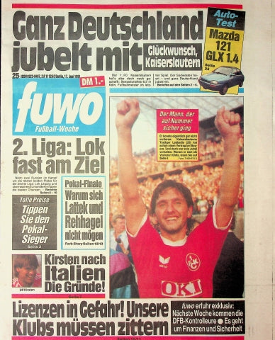 Fuwo Fussballwoche 25/1991