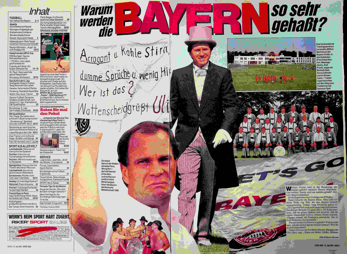 Inhaltsverzeichnis Sport Bild 25/1991