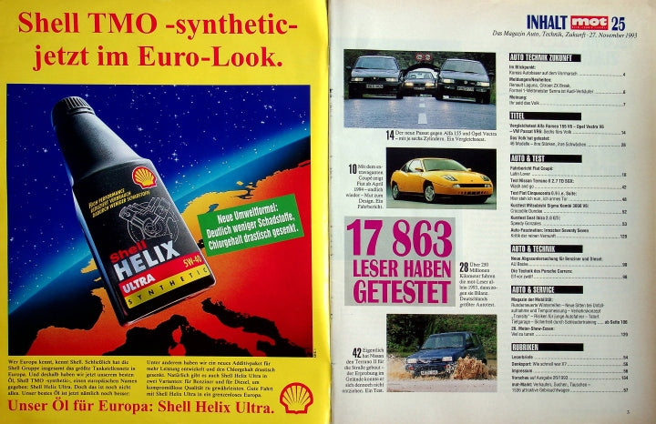 Inhaltsverzeichnis MOT 25/1993