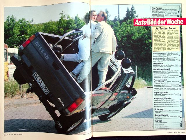 Inhaltsverzeichnis Auto Bild 25/1993