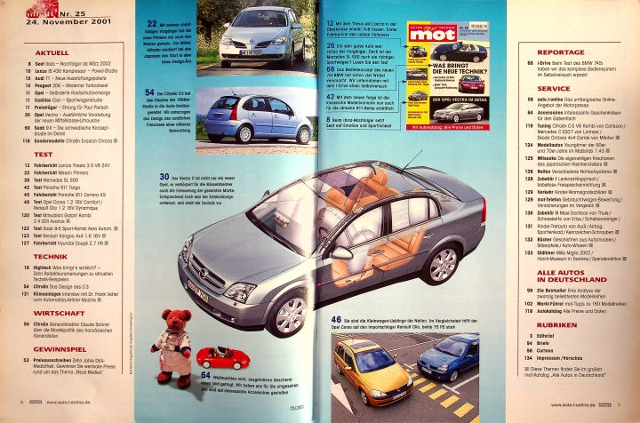 Inhaltsverzeichnis MOT 25/2001
