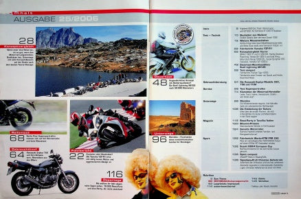 Inhaltsverzeichnis Motorrad 25/2006