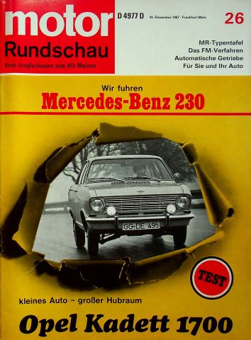 Motor Rundschau 26/1967