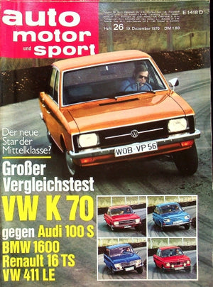Auto Motor und Sport 26/1970