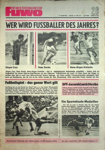 Fuwo Fussballwoche 26/1971