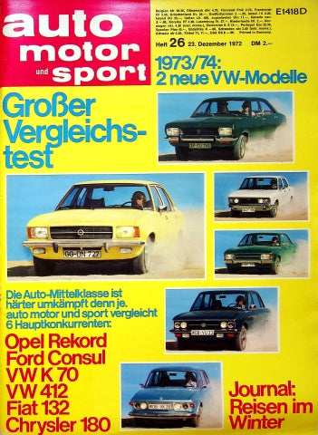 Auto Motor und Sport 26/1972