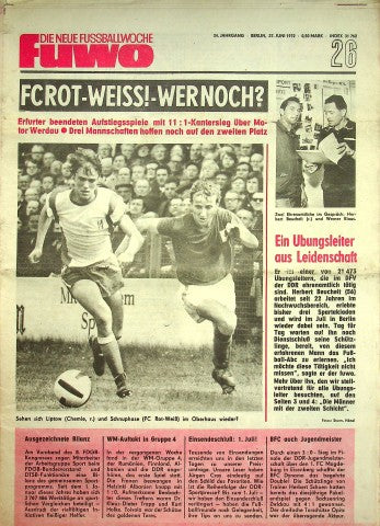 Fuwo Fussballwoche 26/1972