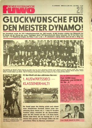 Fuwo Fussballwoche 26/1973