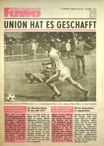Fuwo Fussballwoche 26/1976