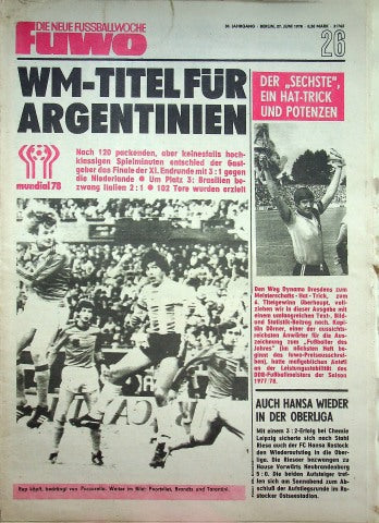 Fuwo Fussballwoche 26/1978