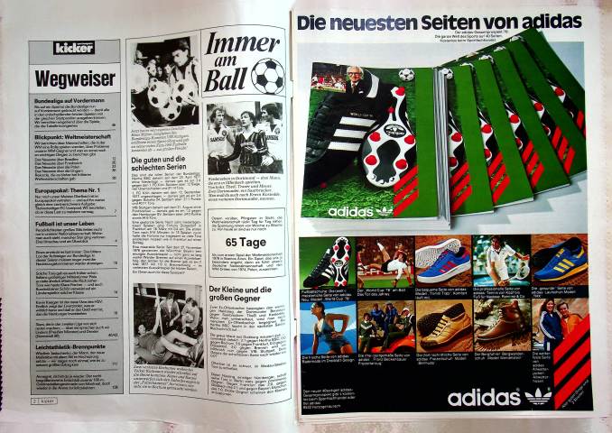 Inhaltsverzeichnis Kicker 26/1978