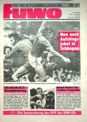 Fuwo Fussballwoche 26/1981