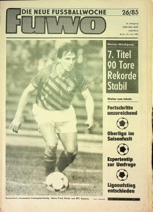Fuwo Fussballwoche 26/1985