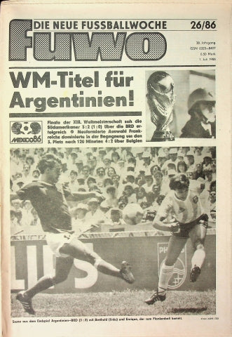 Fuwo Fussballwoche 26/1986