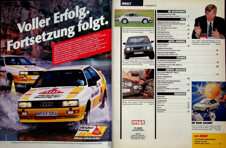 Inhaltsverzeichnis MOT 26/1987