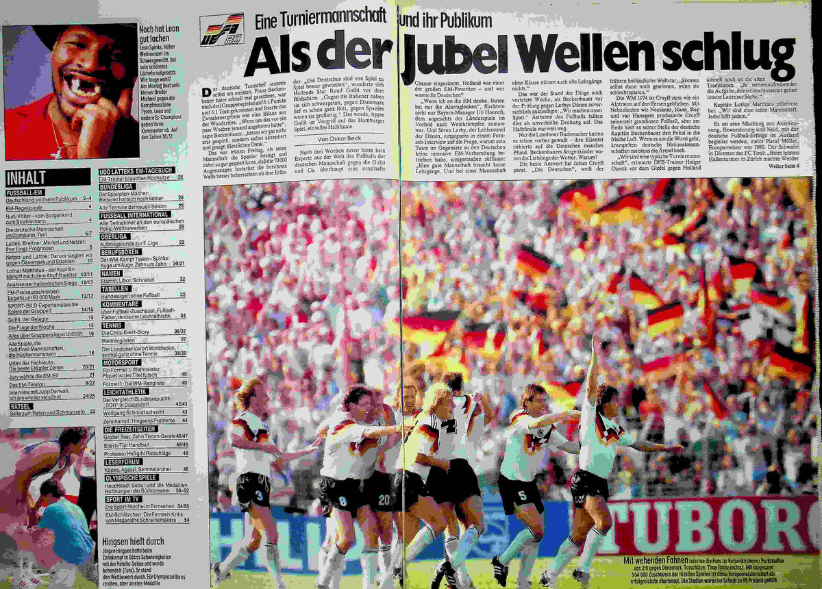Inhaltsverzeichnis Sport Bild 26/1988