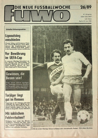 Fuwo Fussballwoche 26/1989