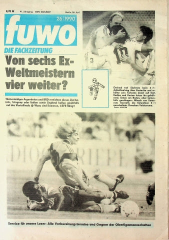 Fuwo Fussballwoche 26/1990