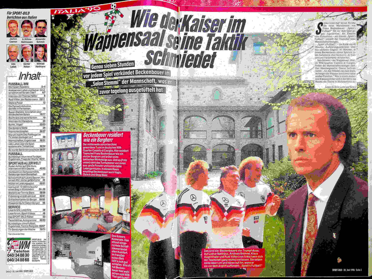 Inhaltsverzeichnis Sport Bild 26/1990