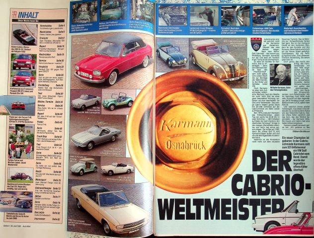Inhaltsverzeichnis Auto Bild 26/1991