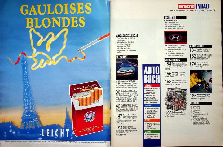 Inhaltsverzeichnis MOT 26/1991