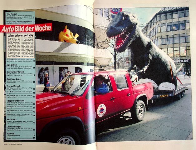 Inhaltsverzeichnis Auto Bild 26/1993