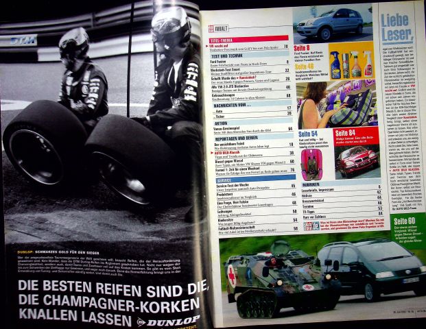Inhaltsverzeichnis Auto Bild 26/2002