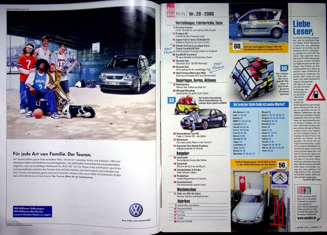 Inhaltsverzeichnis Auto Bild 26/2005