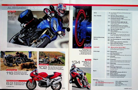 Inhaltsverzeichnis Motorrad 26/2006