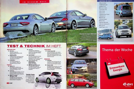 Inhaltsverzeichnis Auto Motor und Sport 26/2007
