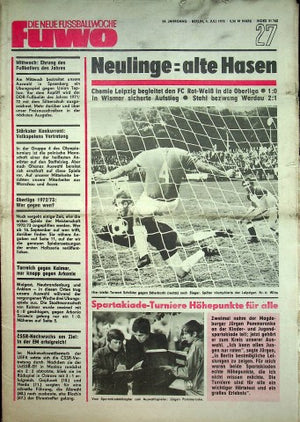 Fuwo Fussballwoche 27/1972