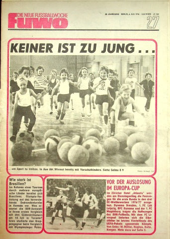 Fuwo Fussballwoche 27/1976