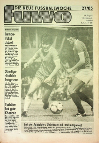 Fuwo Fussballwoche 27/1985