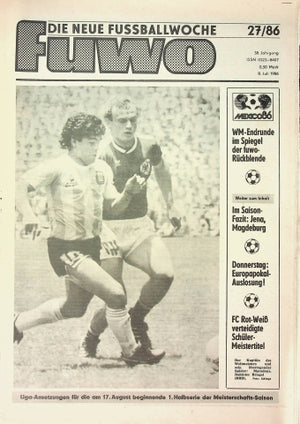 Fuwo Fussballwoche 27/1986
