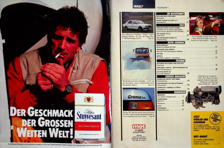 Inhaltsverzeichnis MOT 27/1986