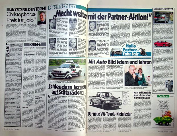 Inhaltsverzeichnis Auto Bild 27/1987