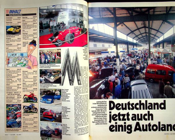 Inhaltsverzeichnis Auto Bild 27/1990