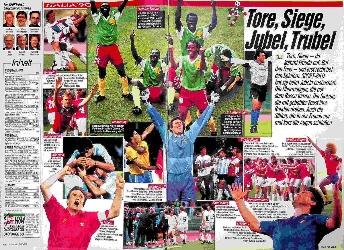 Inhaltsverzeichnis Sport Bild 27/1990