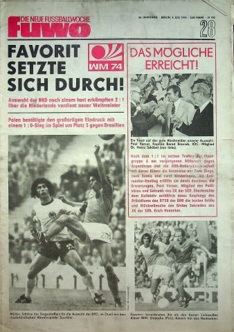 Fuwo Fussballwoche 28/1974