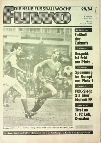 Fuwo Fussballwoche 28/1984