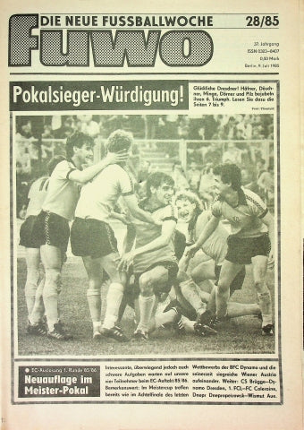 Fuwo Fussballwoche 28/1985