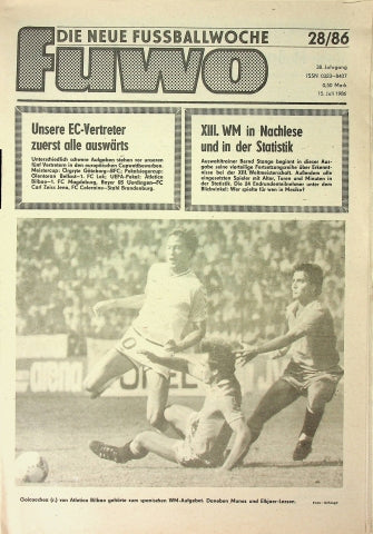 Fuwo Fussballwoche 28/1986